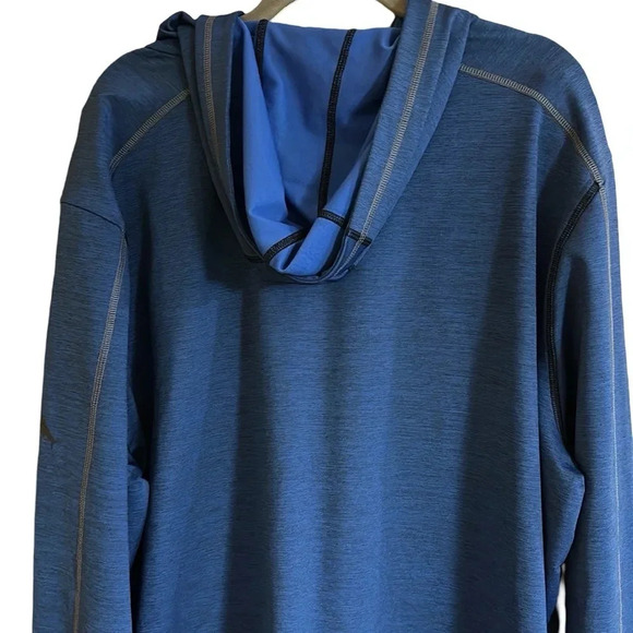 Tommy Bahama 1/3 Zip Up Blue Pullover Hoodie Size XXL - Picture 7 of 9